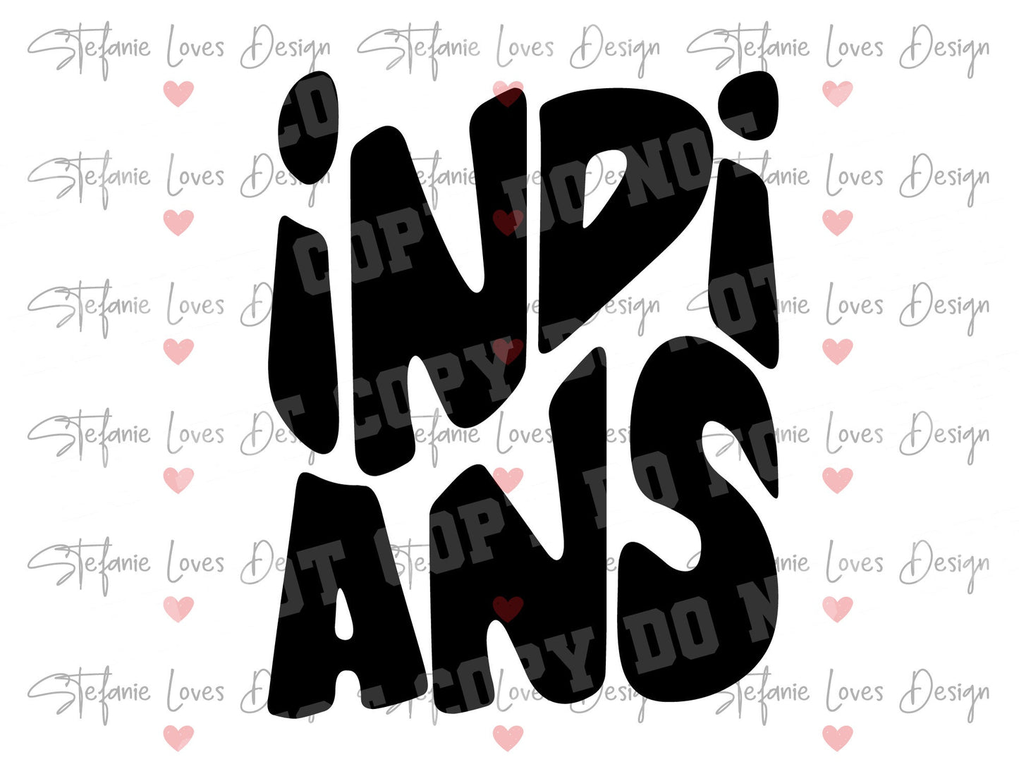 Indians Stacked SVG and PNG, Digital Design