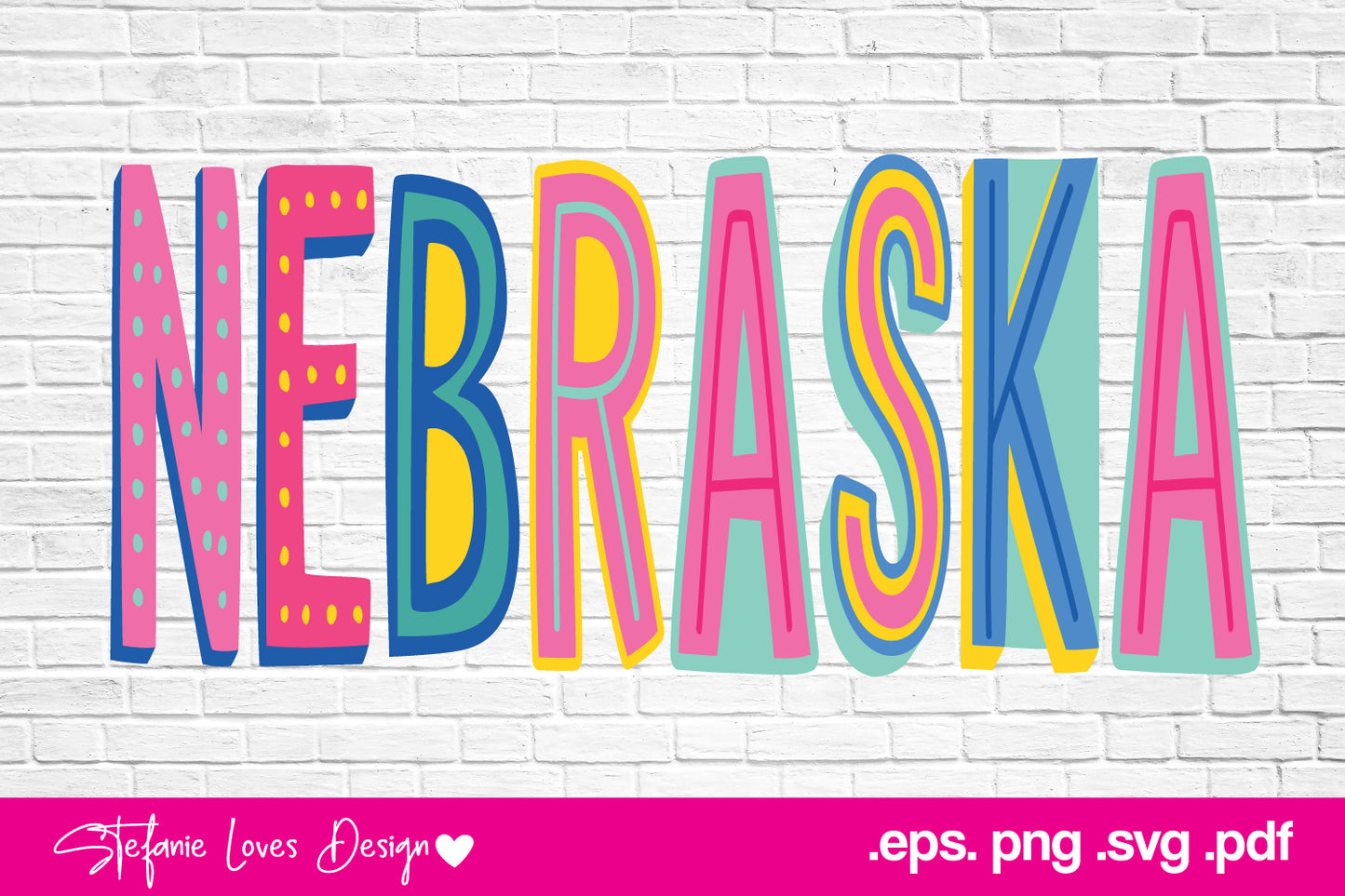 Nebraska Cute Font Digital Design