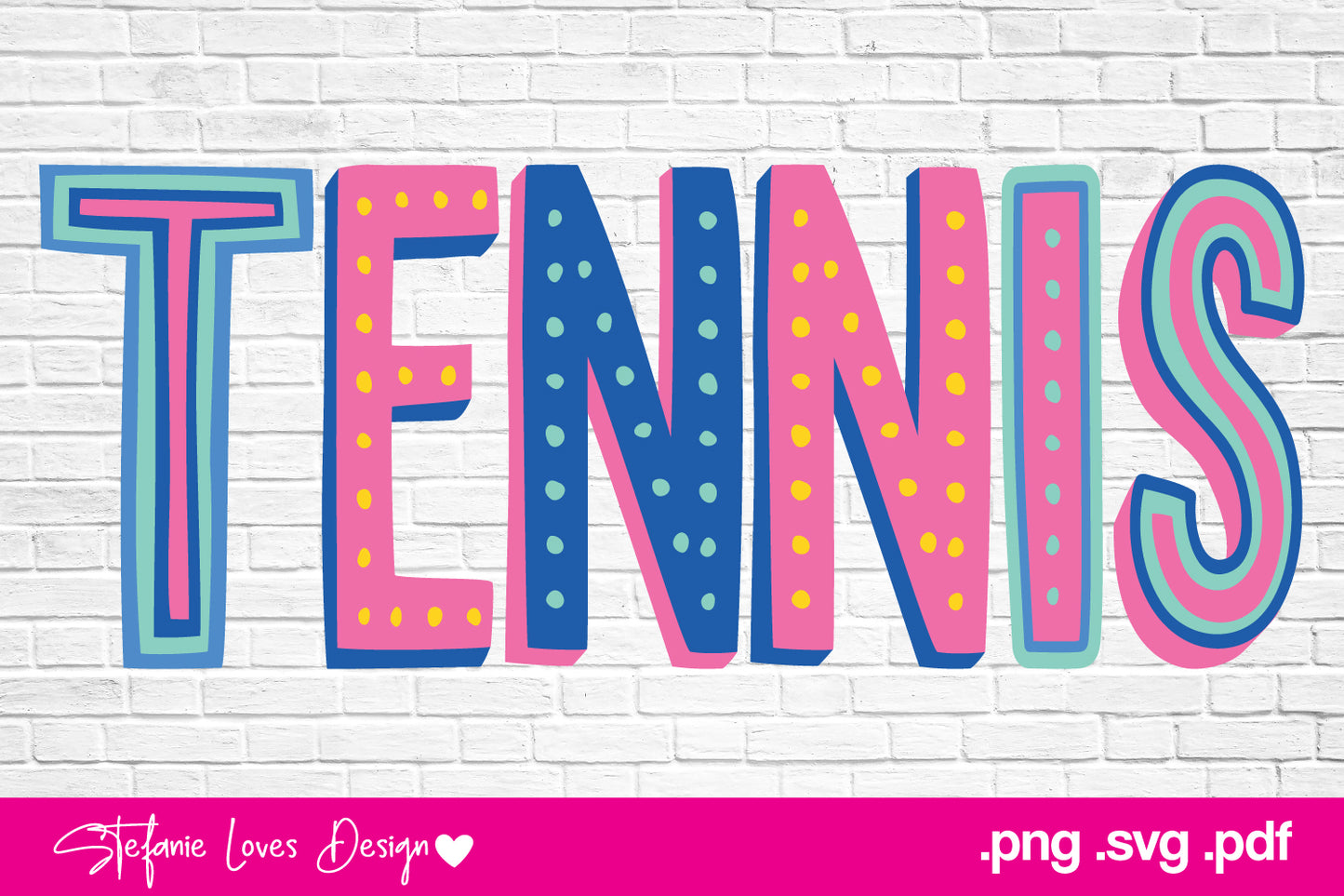 TennisCute Font Digital Design